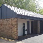 Woodside Playing Fields’ new toilet block which includes a water fountain