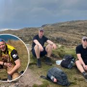 Craig and Ross West walked 96 miles in dad Dave's shoes to commemorate him.