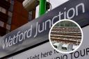 Watford junction sign and track.