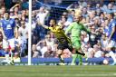 Miguel Layun celebrates scoring at Goodison Park on the opening day of the season. Picture: Action Images