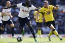 Cleverley in action in April 2017 against the then Tottenham midfielder Moussa Sissoko