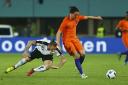 Stephen Berghuis (right) was on the winning side for Netherlands in Morocco last night. Picture: Action Images