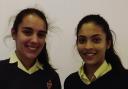 Watford Grammar School for Girls pupils Amy Patel and Rianna Gohil nominated for YOPEY