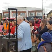 Jeremy Corbyn in Chingford at the weekend (Photo credit James Cowen)