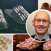 Brett Ellis doubts the claim that slippers 'save the carpet'