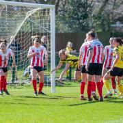 Jenna Legg scores late on for Watford. Picture: AW Images