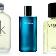 (Left) Calvin Klein CK One EDT (middle) Davidoff Cool Water EDT and (right) Versace L'Homme EDT (The Fragrance Shop/Canva)