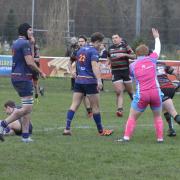Fullerians score one of their tries.
