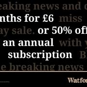 Watford Observer digital subscription is £6 for 6 months
