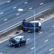 A 22-year-old man has pleaded guilty after two people were killed during a crash on the M25.