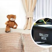 Gogglebox promo image/ballot box.