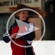 Gallery and videos: five-time British ice dance champion shows off cool moves on Watford's rink