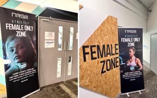 Female only zones at NRG Gym Watford. Picture: Conner Cook