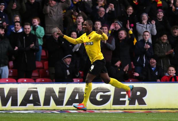 Writing his own piece of Hornets history: Odion Ighalo. Picture: Holly Cant