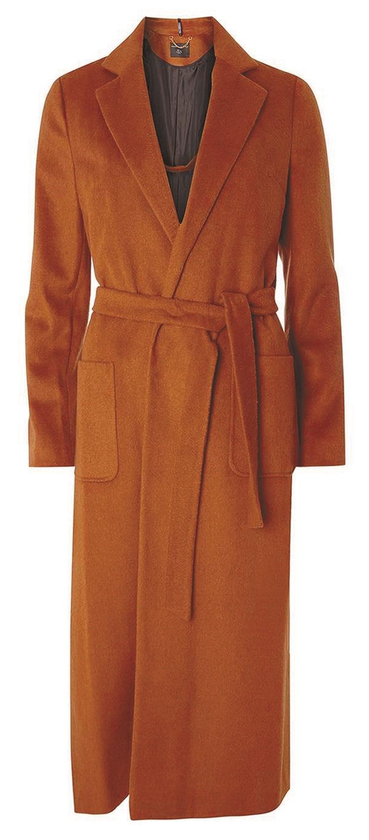 Dorothy Perkins, Rust Maxi Coat, £65