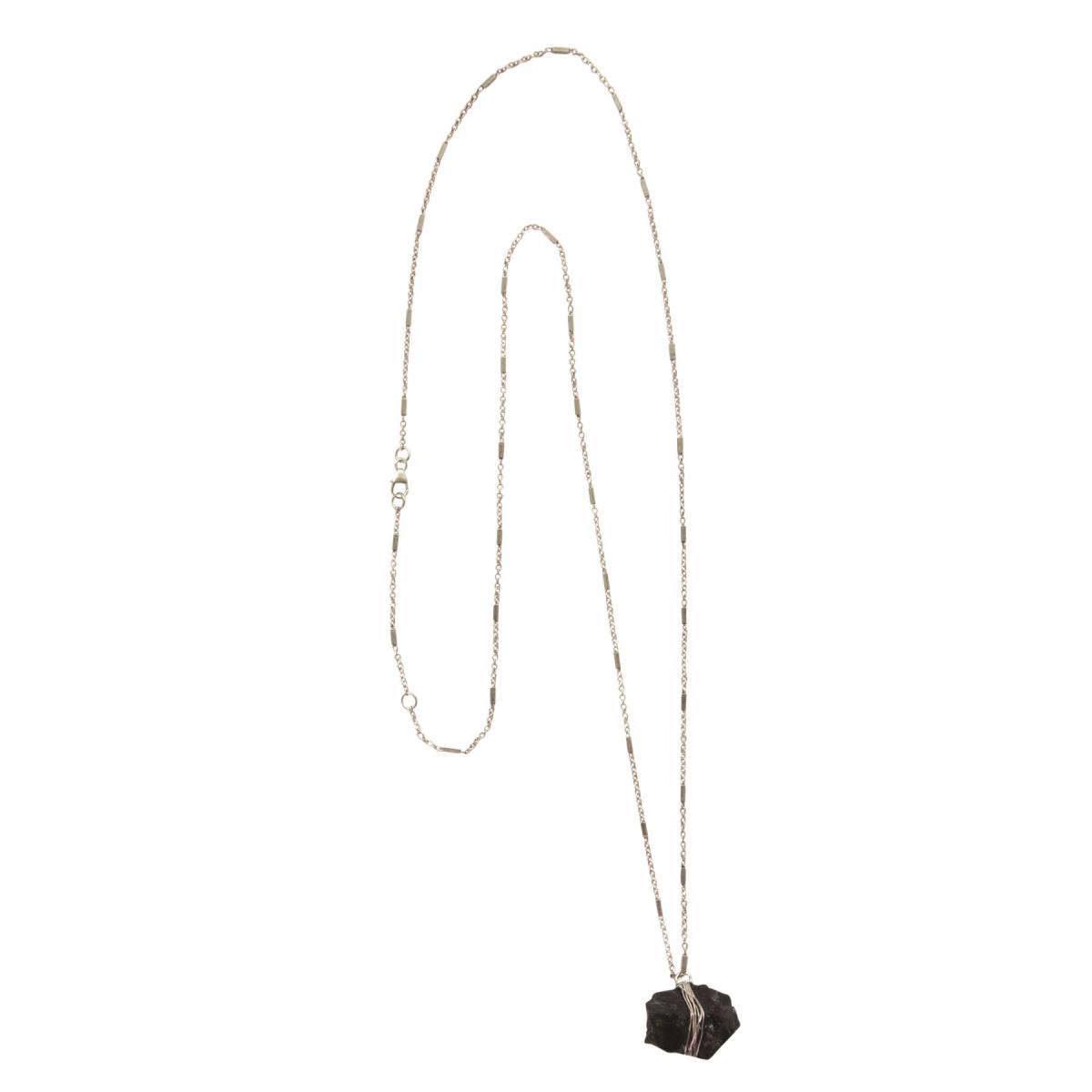 SoJustShop.com, Passion Black Onyx Silver Necklace, £51.99