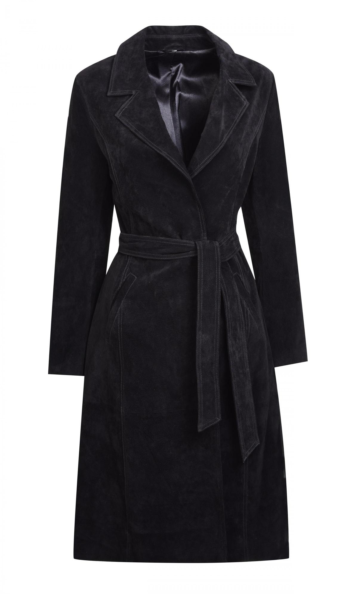 Miss Selfridge, Black Suede Trench Coat, £100