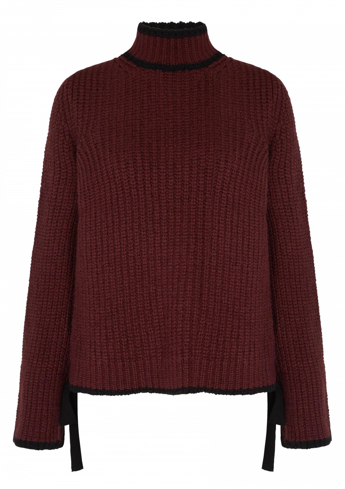 V by Very, Tie Sleeve Jumper With Contrast Tipping, £38