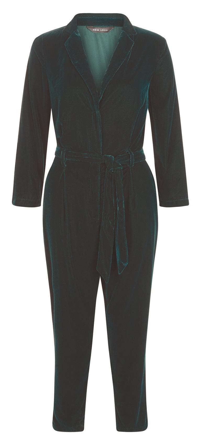 New Look, Green Velvet Jumpsuit, £34.99