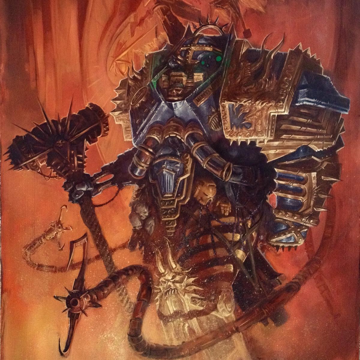 Iron Warrior in oil by Thomas Elliott