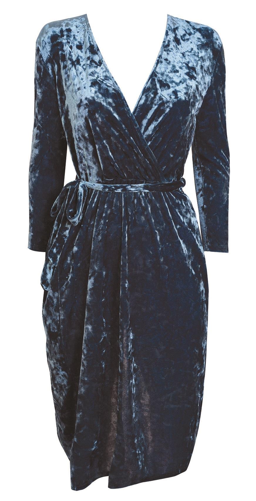 Topshop, Velvet Wrap Dress, £36