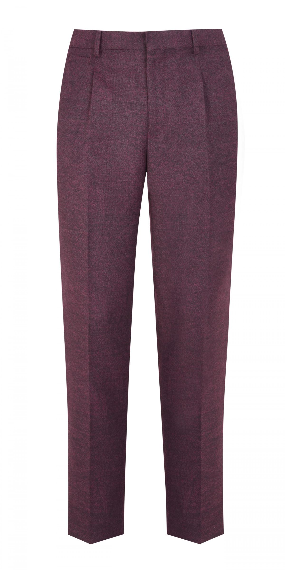Burton, Montague Burgundy Wool Trousers, £40