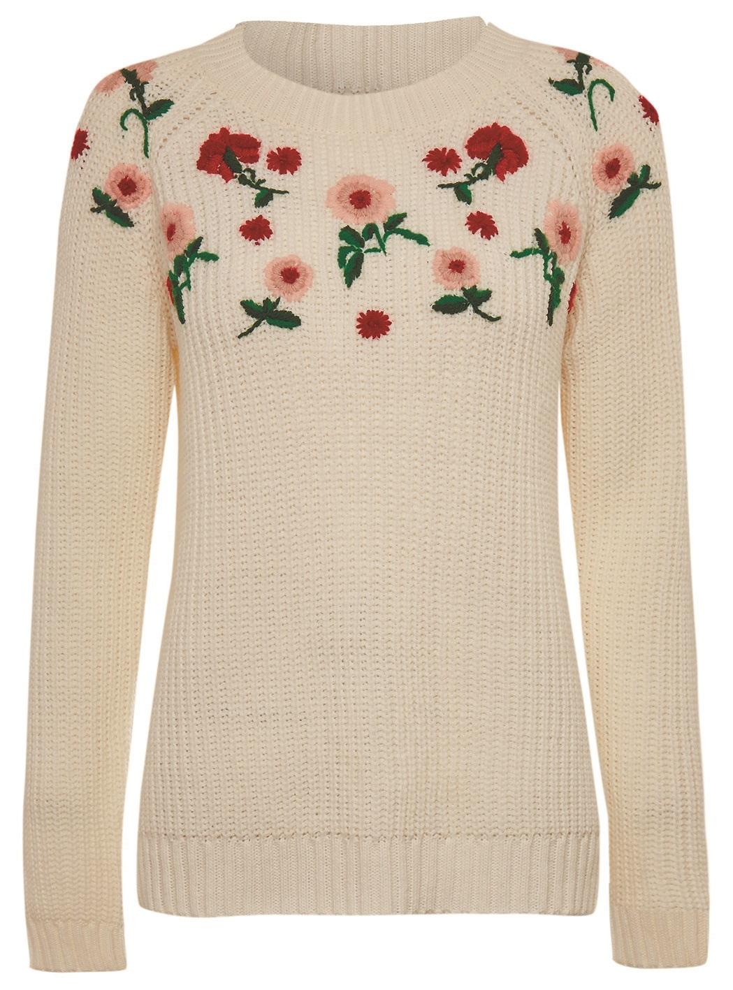 George at ASDA, White Embroidered Jumper, £16