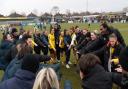 Watford Women players and staff celebrate together