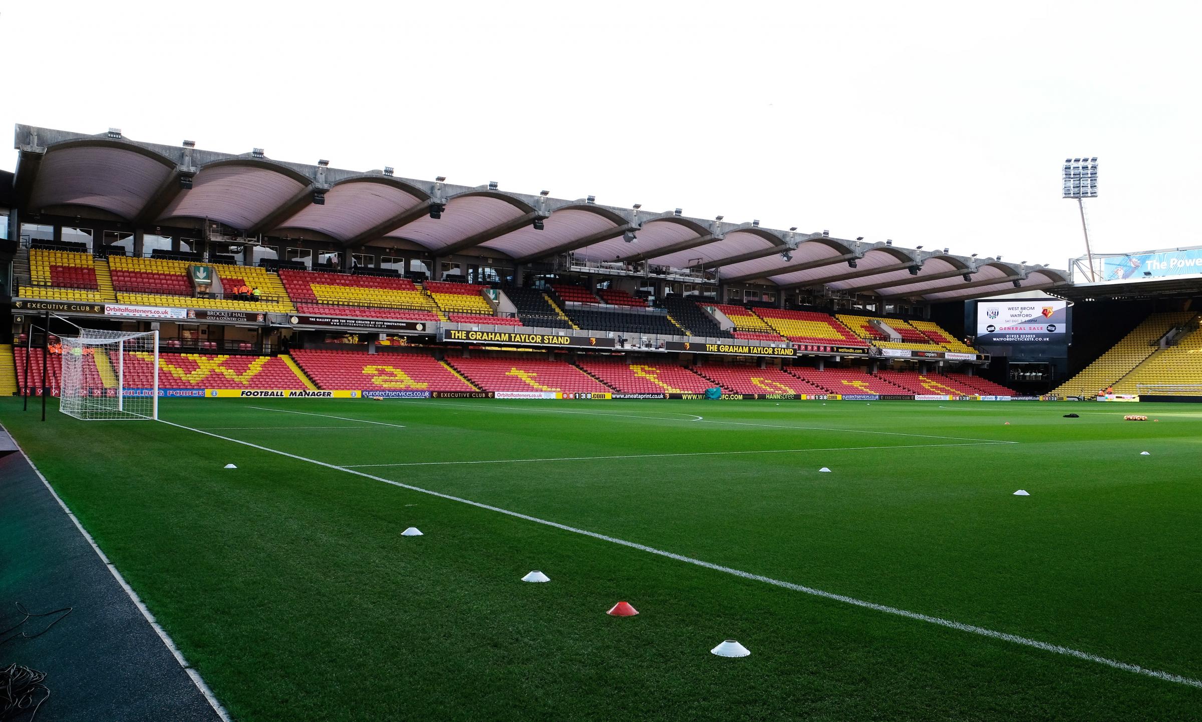 No fans will be allowed into Vicarage Road. Credit: Action Images