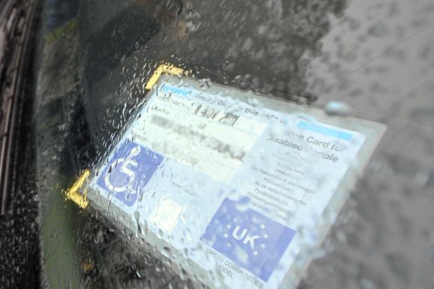 A motorist was caught using a blue badge that did not belong to them