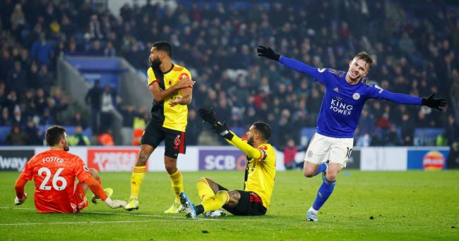 James Maddison confirms Watford's fate with a late second goal. Picture: Action Images