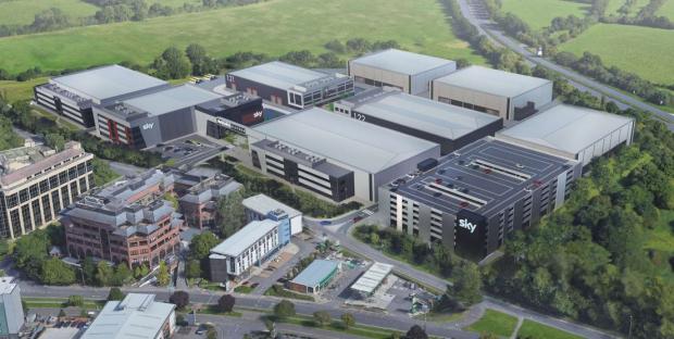 Watford Observer: The approved Sky Studios Elstree site which is set to open later this year. Credit: Sky