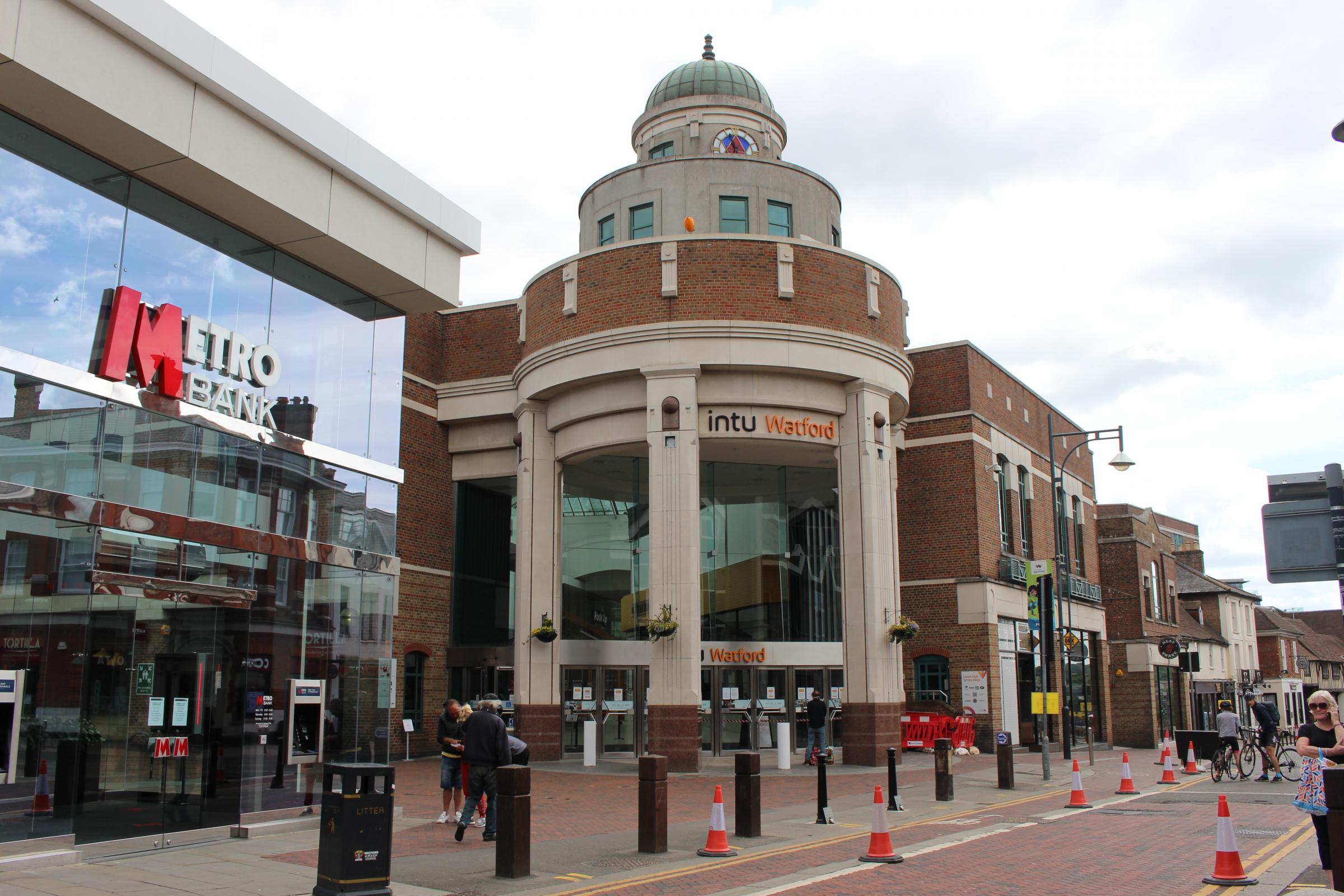 The shopping centre, pictured when it was still branded as intu Watford