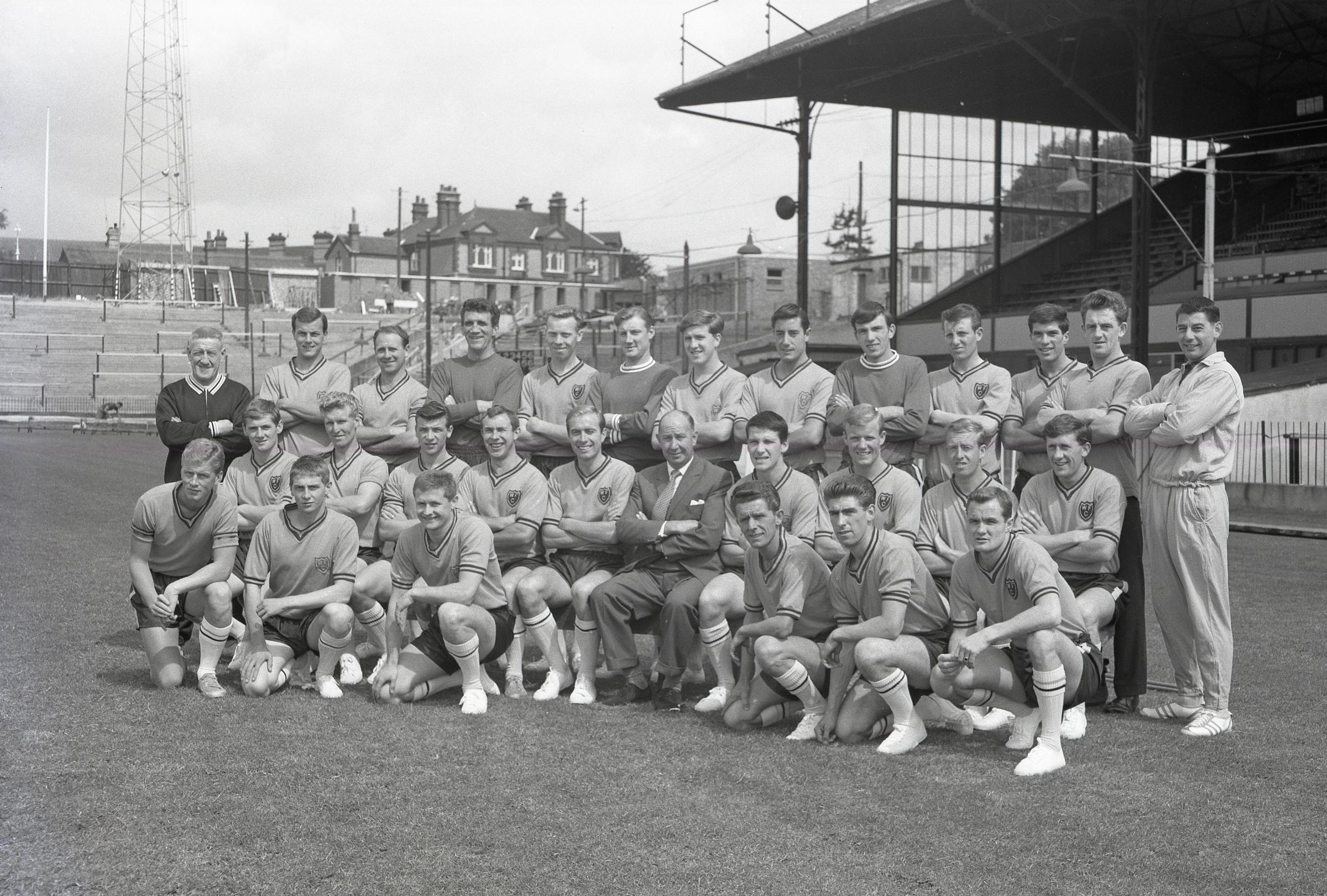 The Watford squad in pre-season ahead of the 1962/63 campaign