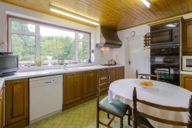 The kitchen, with its wooden panelled ceiling. Photo: Taylors