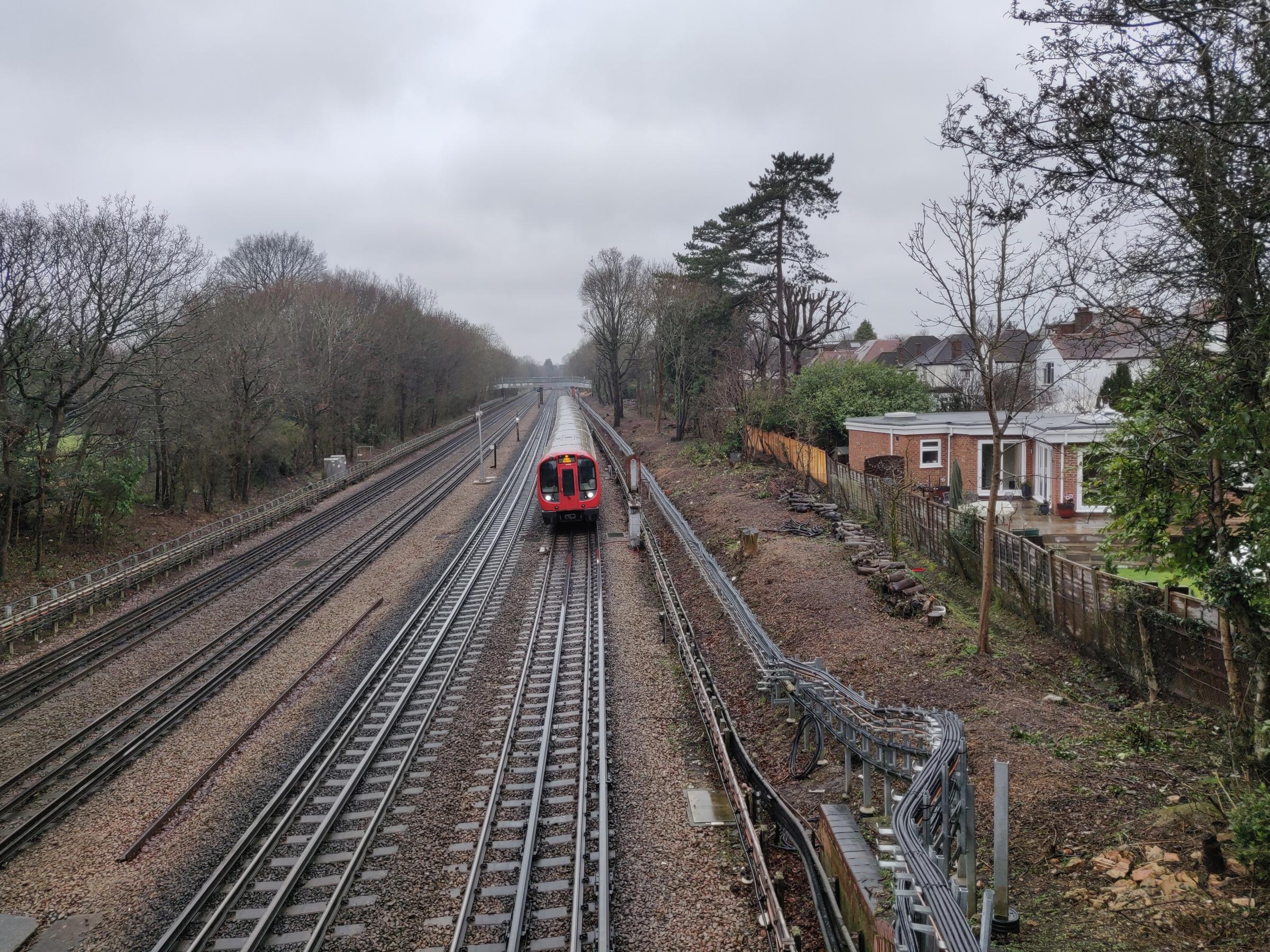 Parts of the Metropolitan line run close to peoples homes