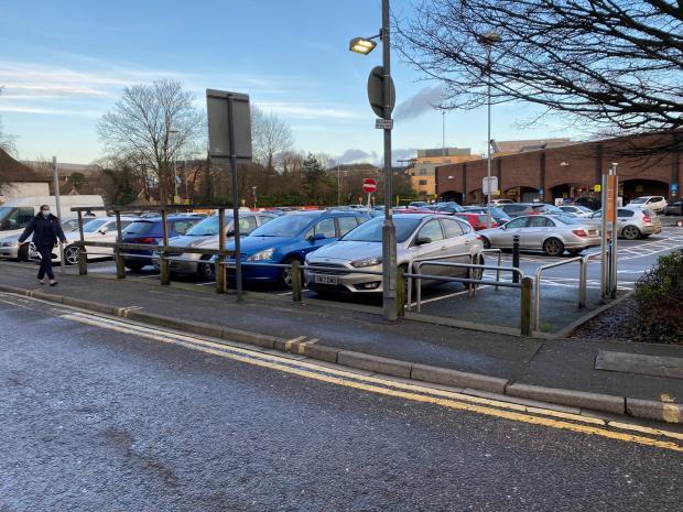 The outdoor Sainsburys car park in Watford town centre