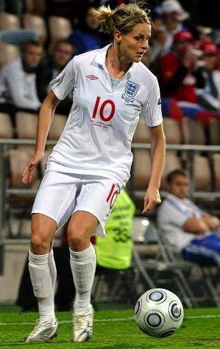 Kelly Smith scored a penalty on her 100th cap for England. Photo: Action Images