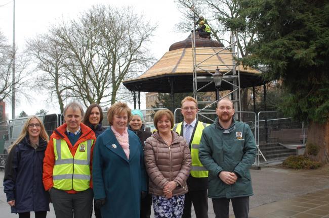 Work to remove the bandstand from its current location started five years ago this week