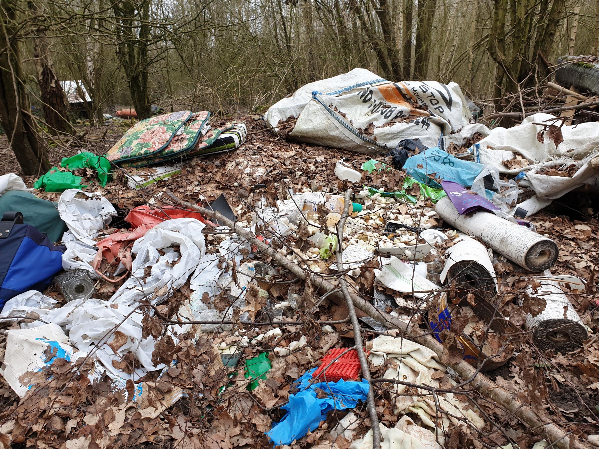 Rubbish found just off the A41. Credit: Bushey Lib Dems