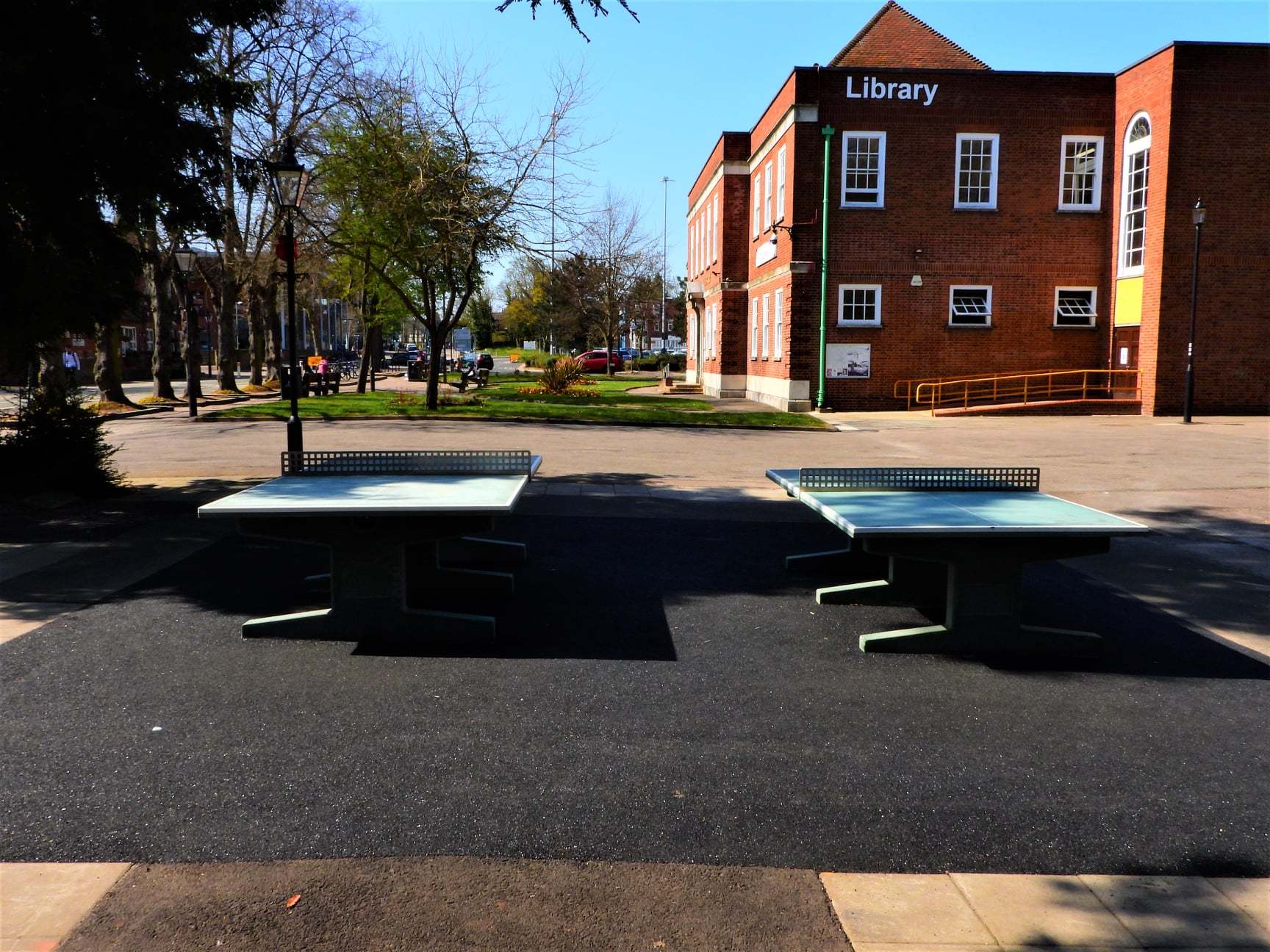 New table tennis outside Watford Library. Picture: Stephen Danzig