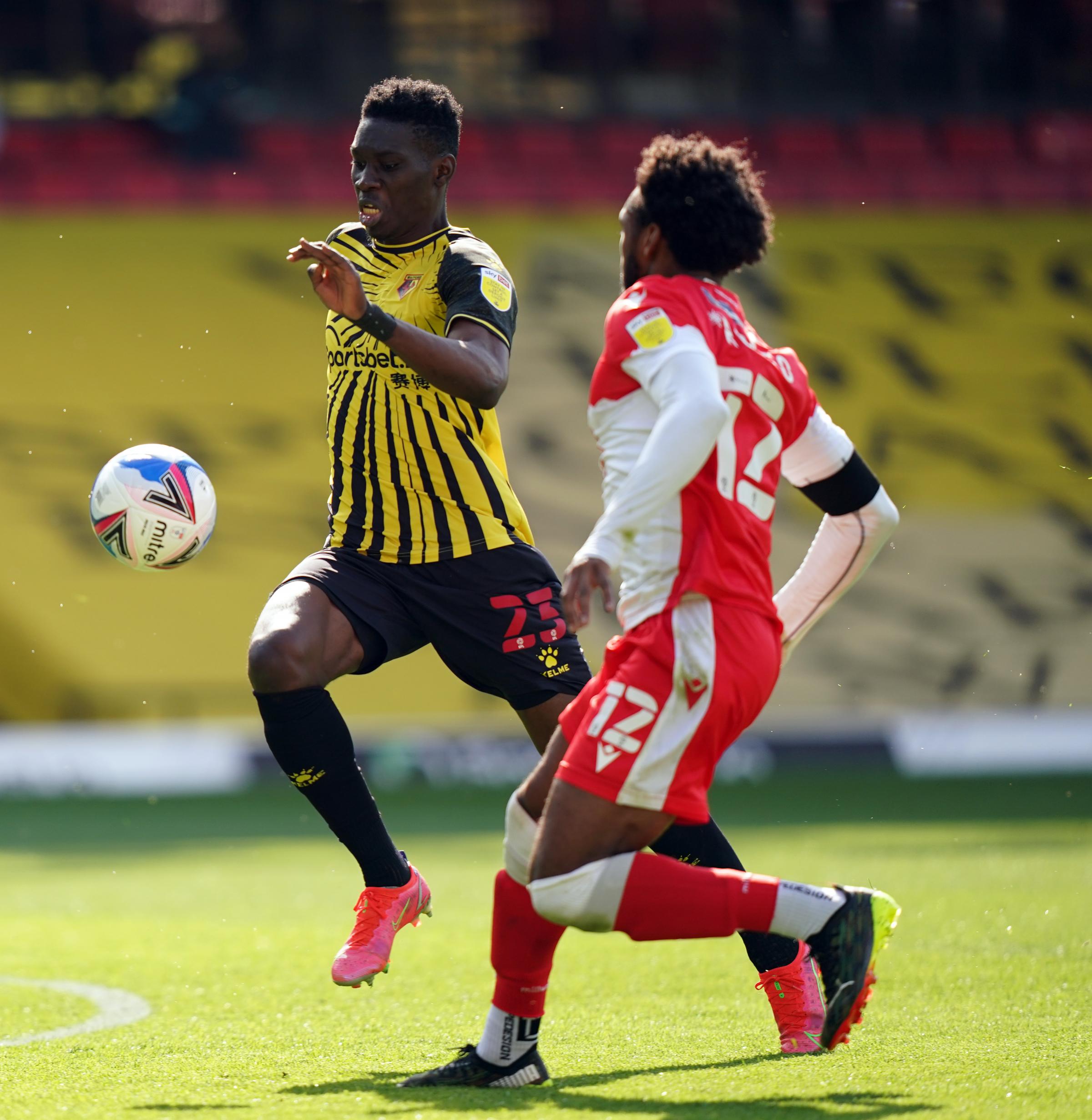 Ismaila Sarr in action. Photo: PA