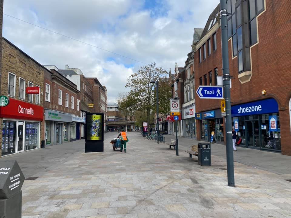 A massive clean-up has been undertaken in the town centre after fans celebrated the Hornets return to the Premier League. Photos: Peter Taylor