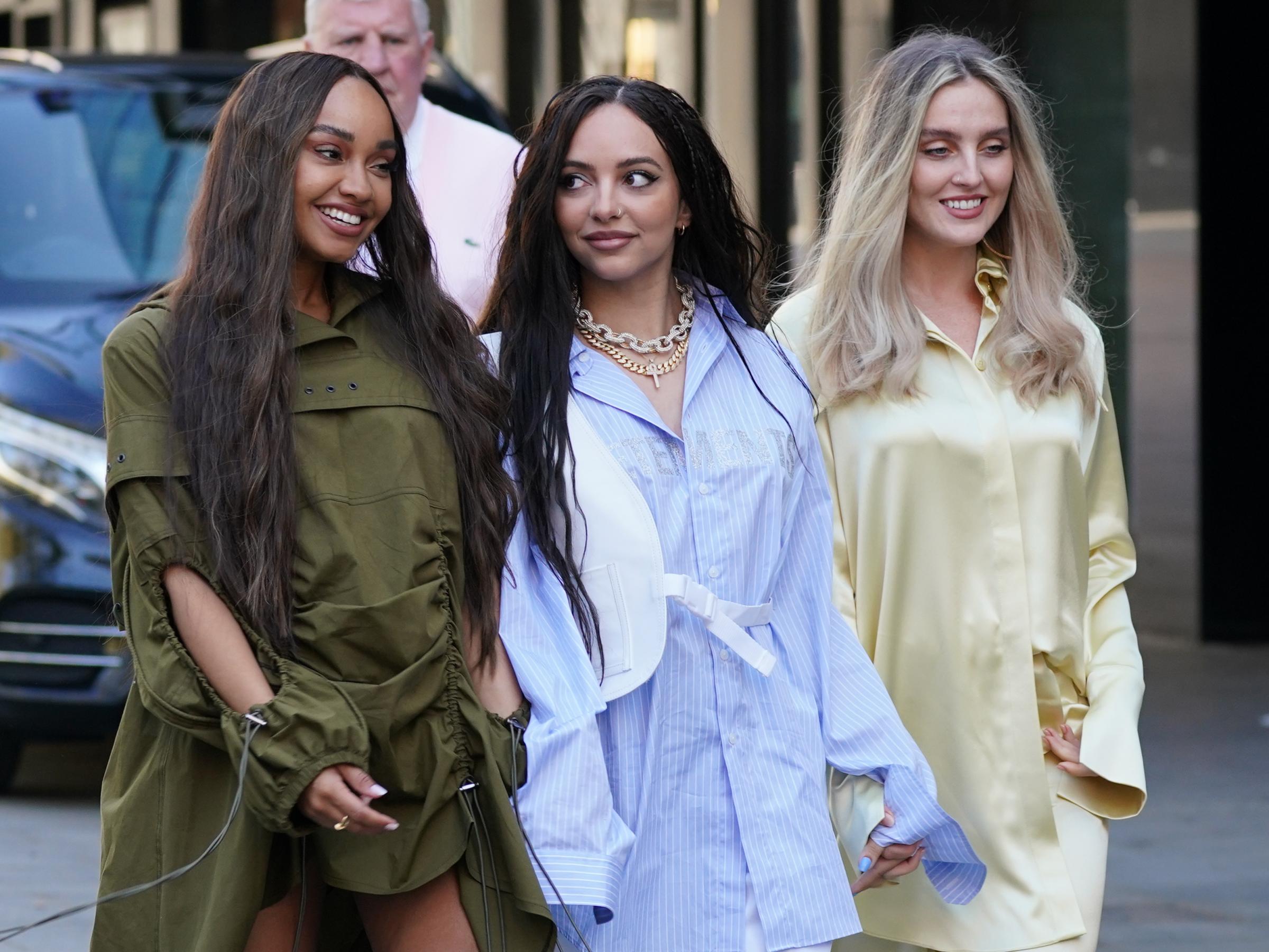 The members of Little Mix, (left to right) Leigh-Anne Pinnock, Jade Thirlwall and Perrie Edwards (Photo: PA)