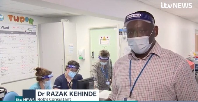 Dr Razak Kehinde believes there will be a surge of Long Covid patients (Photo: ITV)