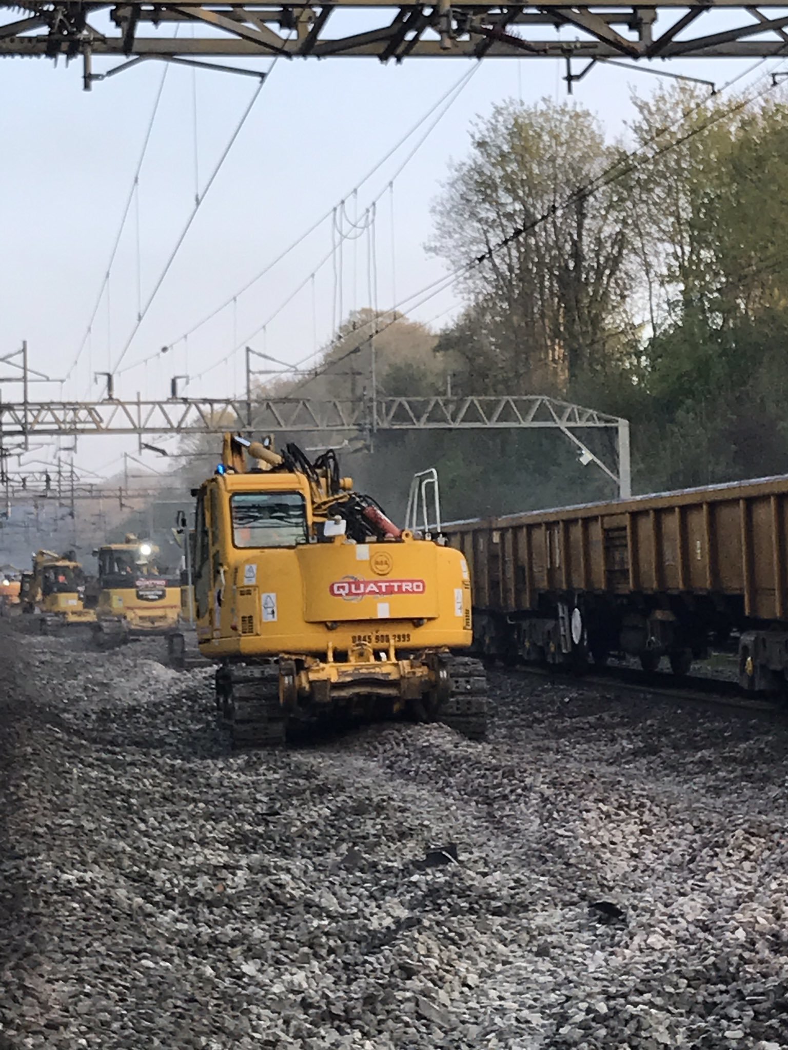 Network Rail said renewing the track near Watford will make it more reliable. Credit: London Euston