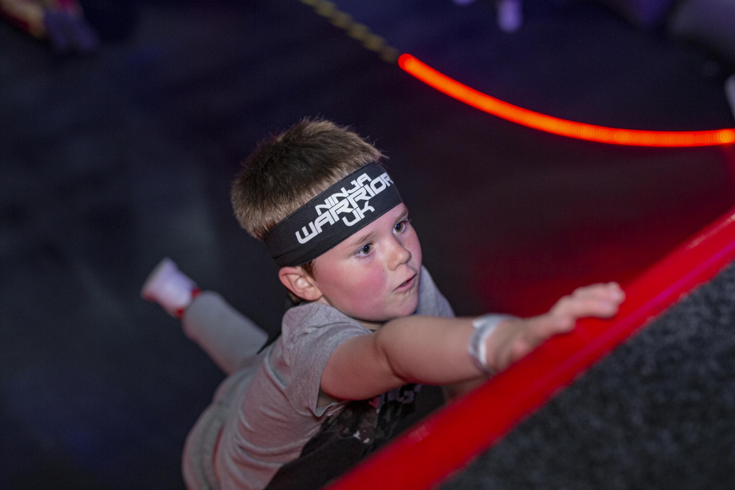 A young boy takes on the Warped Wall