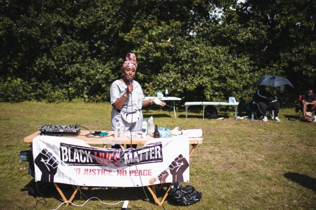 A photo taken from the Black Lives Matter protest in Rickmansworth last summer. Credit: Twisty@Twisty Images