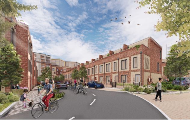 CGI of the Avenues development as part of Watford Riverwell. Credit: Kier Property