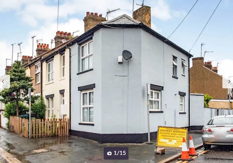 The end of terrace in Liverpool Road for sale. Credit: Zoopla